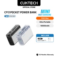 【3C  Certification】CUKTECH Mini Power Bank 10000mAh 30W Max Fastcharging Powerbank PD3.0 Digtal Disp