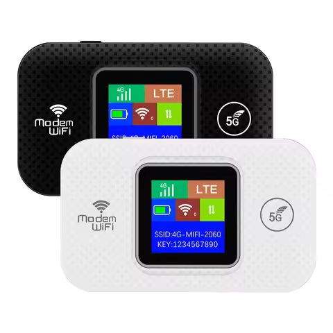 Stock 4G LCD LED Mifis 4g Router with Sim Card Pocket Router Type-C 3000mAh 4g Router Pocket Wifi E5