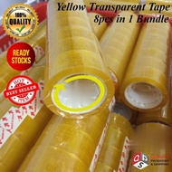 ✅BORONG✅ Cello Tape LOY 8pcs x 18MM x1 bundle small size, Yellow Transparent tape, Sellotape, Pita Pelekat