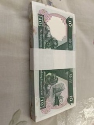 香港十元紙幣一千元