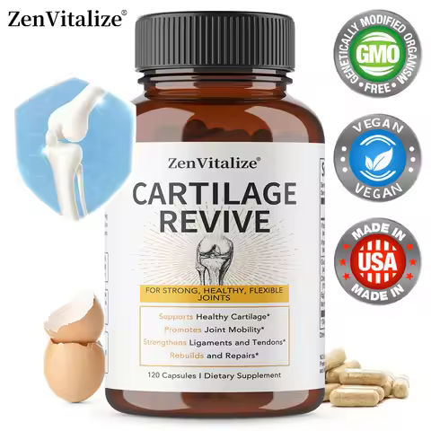 Cartilage Revive + Joint Support Supplement for Men and Women with Type II Collagen,D-Glucosamine Su