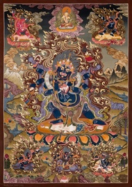 正宗六臂大黑天唐卡  法的守護者 手鐲