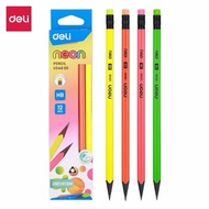 DELI PENCIL / DELI HB NEON PENCIL U54600 / DELI PENCIL HB 12 PCS