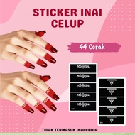 Stiker Inai Celup 5 Jari Corak Cantik Mudah Di Pakai Design Terkini Sticker Henna FInger Capping