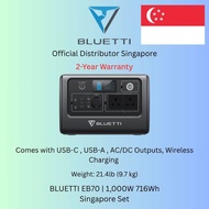 BLUETTI EB70 Portable Power Station 1000W 716Wh LiFePO4 Battery