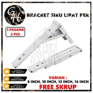 SIKU Folding Table Shelf Angle Wall Per Bracket Foldable Shelf Angle Bracket Per Fold Folding