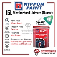 15L Nippon Paint Weatherbond Ultimate With Quartz Technology Exterior Wall Paint