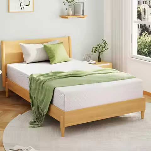8 Inch Full Size Memory Foam Mattress with Cooling Green Tea Gel, Medium Firm Support, CertiPUR-US C