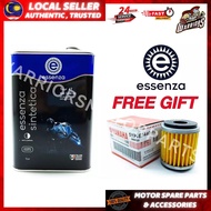 **FREE GIFT** ESSENZA 4T (SAE 10W/40) API SN LEVEL SEMI SYNTHETIC MOTORCYCLE ENGINE OIL MINYAK HITAM MOTOR (API SN)