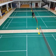 Beable Affordable Professional Vinyl Standard Badminton Court Solutions Green Red Purple 4.5 to 8.0mm Thickness PVC Sports Flooring