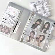 (AVAILABLE) Binder A5 6 cuffs with decorative compartment binder y2k for kpop anime manhwa cards pho