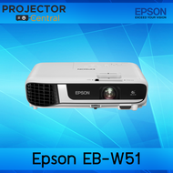 Epson EB-W51 LCD Projector 2020 Model ความสว่าง 4000 Ansi Lumens ความละเอียด WXGA 3LCD รับประกันตัวเ