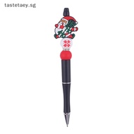 TT Christmas Creative Silicone Beaded Plastic Multi-functional Rotary Ballpoint Pen Cartoon Sig Pens For Kids Christmas Gift TT
