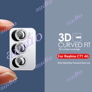 Realme C71 4G Glitter Diamond Metal Glass Camera Lens Protector For Realme C71 RealmeC71 4G Bling Sh