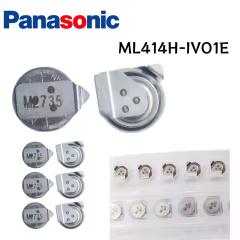 Original For Seiko ML414H-IV01E 3V Rechargeable Button Cell Battery 1mAh Lithium Coin Memory Backup 