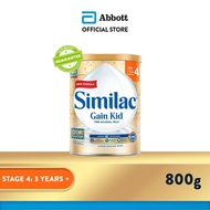Similac Gain 5MO Stage 4 Kid Pre-school Milk Powder Formula 800g (3 years onwards)