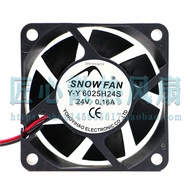 SNOWFAN YY6025H24S 6025 Cooling Fan 6CM/cm 24V DC Fan 60 * 60 * 25MM