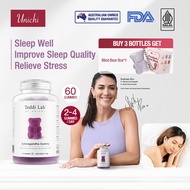 【Official】Unichi Nutrition Ashwagandha Teddi Lab Gummy (60 Gummies)Improve Sleep Quality，Relieve Str