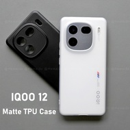 For Vivo IQOO 12 Casing Soft Translucent Matte Ultra-thin Phone Case Cover