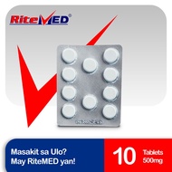 RiteMED Paracetamol 500mg 10 Tablets (Relief Of Minor Aches And Pains)
