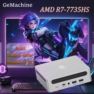 GenMachine AMD Ryzen 7 7735HS Max 54W DDR5 6400MHz SSD M.2 2280 Windows WIFI6 Dual 2.5G LAN Gamer De