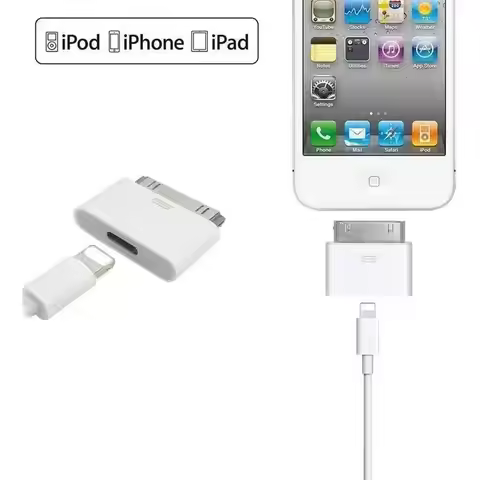 Type C to 30 Pin Adapter Protable USB 8 Pin to 30 Pin Charging Converter for iPhone 4 4S iPad 2 3 iP