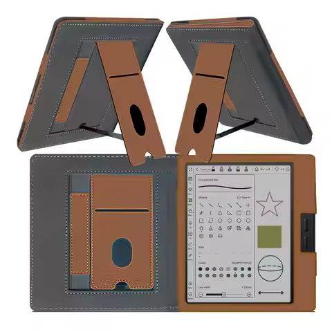 Case For Onyx Boox Go Color 7 (Gen I,II) & Boox Go 7 B/W, PU Leather ,Hard Back Shell Design,Built-i