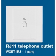Hager STYLEA WXET1RJ 1 Gang RJ11 Telephone Outlet