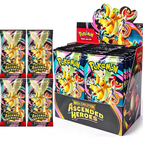 360Pcs/Set Pokem Card MEGA EVOLUTION PHANTASMAL FLAMES Prismatic Evolutions Black Bolt English Boost
