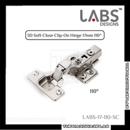 {The Hardware Lab}Labs Design 3D Soft Close Clip-On Hinge 17mm 110^