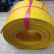 MERAH Yellow Canvas Conveyor 6inch x 6ply Conveyor Belt Canvas Strip Red - Yellow Canvas Conveyor Be