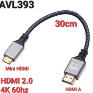 - AVPRO AVL22AC 4K 60hz HDMI v2.0 to Mini HDMI Cable