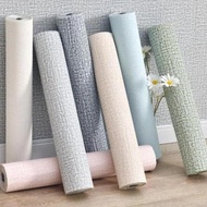 WALLPAPER FOAM LINEN ROLL WALLPAPER DINDING FOAM WALLPAPER LINEN