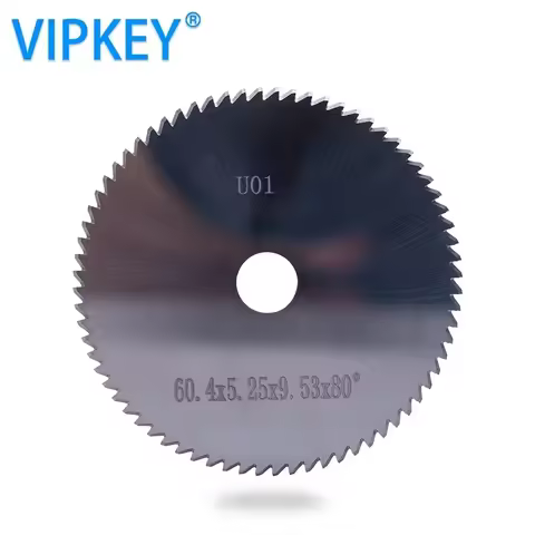 Raise 60.4X5.25X9.53mm*80 Degrees U01 HSS Key Cutter Saw Blade For UNOCODE 299 399 DELTA PLUS LEONAR
