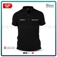 Polo T Shirt Sulam McLaren 765LT SportsCar V8 Turbo 755HP Racing Baju Lelaki Casual Cotton Fashion E
