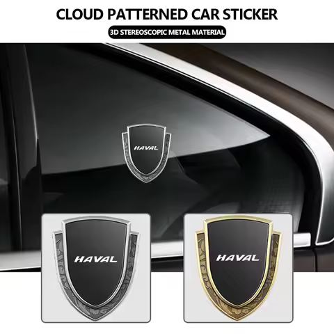 Car Metal Shield Emblem Side Fender Body Trunk Badge Stickers For Haval H6 F7 H9 H2 Jolion F7X F7H H