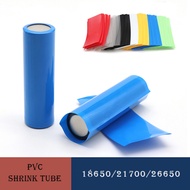18650/21700/26650 Lipo Battery Wrap 50pcs PVC Heat Shrink Tube Precut Insulated Film Cover Lipo Batt
