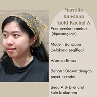 Mantilla Mantila Veil Mass Church Veil Gold Rachel Bandana