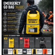 Waterproof Dry Bag Backpack 10L/20L/30L Emergency Go Bag | Roll Top Waterproof Backpack for Swimming