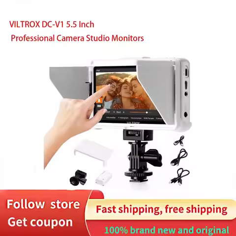 VILTROX DC-V1 5.5 Inch Professional Camera Studio Monitors 4K HDMI-compatible IPS Screen 3D LUT Dire