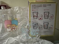 2023 Sanrio Characters x Little Twin Star  雙層 Borosilicate 玻璃杯連蓋 容量：350ML 約 11cm x 9cm 寬口設計 連玻璃杯蓋 耐冷