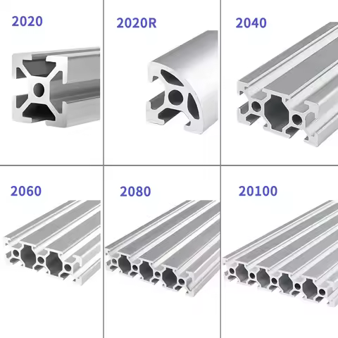 1pc 2020 2040 2060 3030 3060 4040 2080 20100 V-Slot Aluminum Profile 3D Printer Track DIY Frame