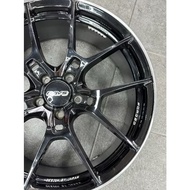 (USED RIM) RS G025 19X8.5 5X113 ET42 GLOSS BLACK-ML WITH CAP - EXCELLENT CONDITION