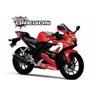 Decal striping R15 Movistar 2018 red Original