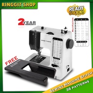 Ringgit Shop 36 Sew Patterns Sewing Machine Mesin Jahit Stitch Xpert 618 with Extension Table