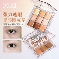 XIXI 9 Colors Concealer Palette Moisturizing High Concealer Waterproof Smudgeproof Beginner Natural 