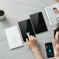 Smart Switch Saimili Smart WiFi Touch Switch No Neutral Wire Required Home Works with Alexa Hey for 