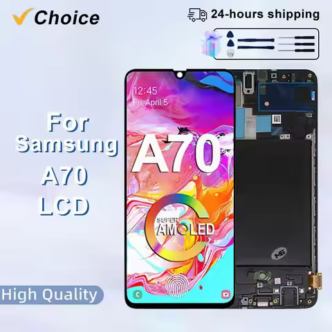AMOLED For Samsung Galaxy A70 LCD Touch Screen Digitizer Assembly For Galaxy A705 Display SM-A705FN 