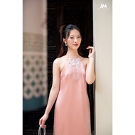 JM Dress Design  Áo dài cổ yếm dáng suông đính hạt 2M16.2211OG