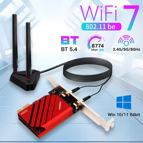 FENVI WI-FI 7 BE200 PCIE WiFi Adapter Tri Band 8800Mbps Bluetooth 5.4 802.11BE Wireless Adapter Netw